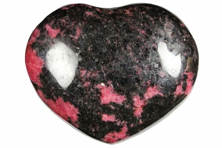 Polished Rhodonite Heart - Madagascar #126771
